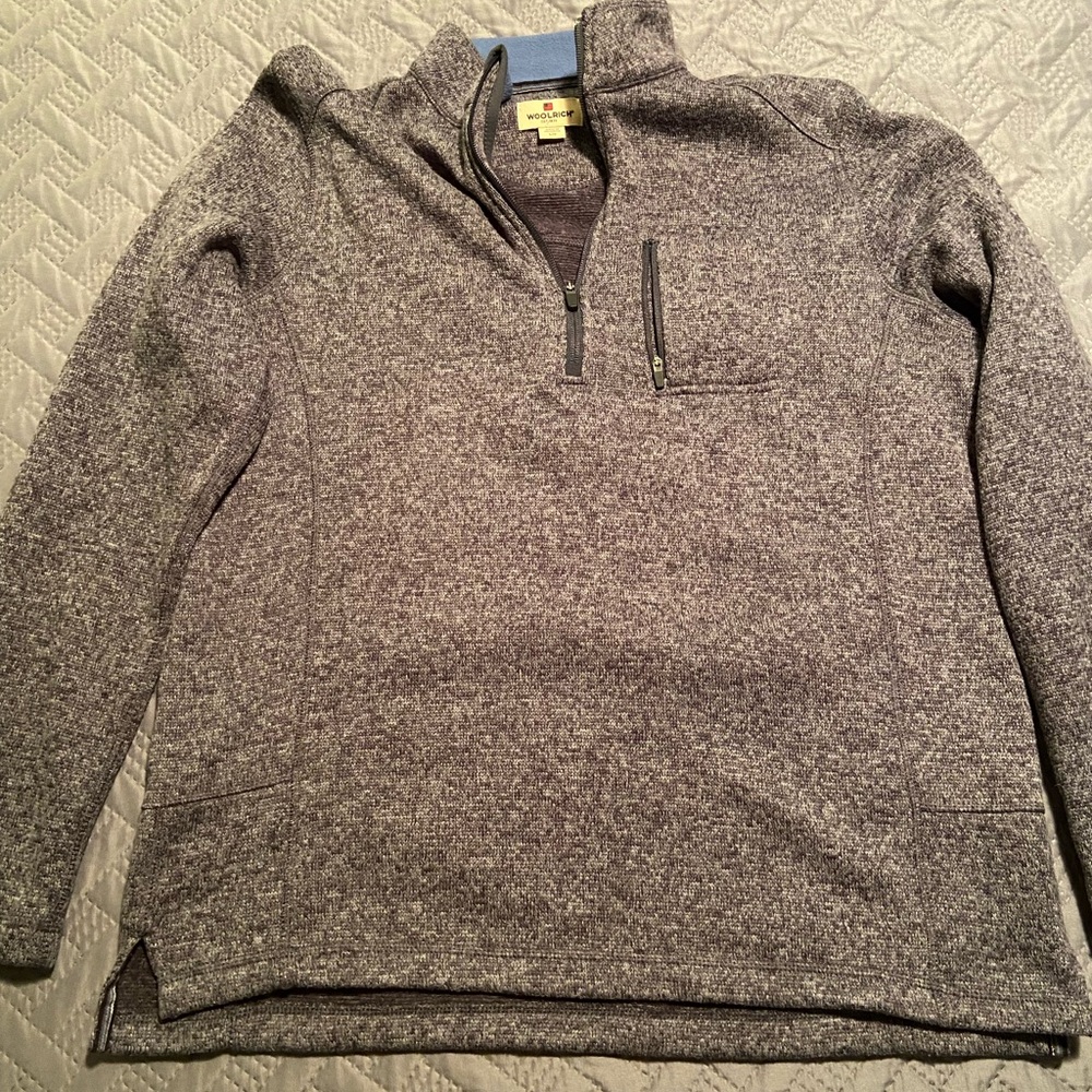 Men’s Woolrich Quarter Zip Fleece Sweatshirt